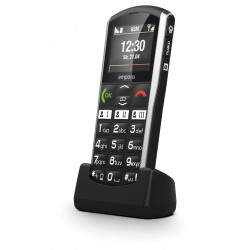 Emporia emporiaSIMPLICITY 5,08 cm (2") 90 g Noir, Argent Téléphone pour seniors