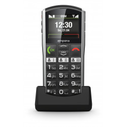 Emporia emporiaSIMPLICITY 5,08 cm (2") 90 g Noir, Argent Téléphone pour seniors