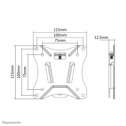 Neomounts NM-W25BLACK Support pour écran mural 10-30" - ultra-plat