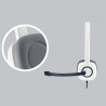 Logitech 981-000350 écouteur/casque Avec fil Arceau Bureau/Centre d'appels Blanc