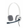 Logitech 981-000350 écouteur/casque Avec fil Arceau Bureau/Centre d'appels Blanc