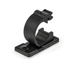 StarTech.com 100 Pinces Attache Câbles Adhésives Noir, Organiseur Câbles Réseau/Ethernet/Bureau/Ordinateur, Range Câbles B