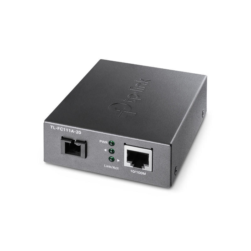 TP-Link TL-FC111A-20 convertisseur de support réseau 100 Mbit/s Monomode Noir