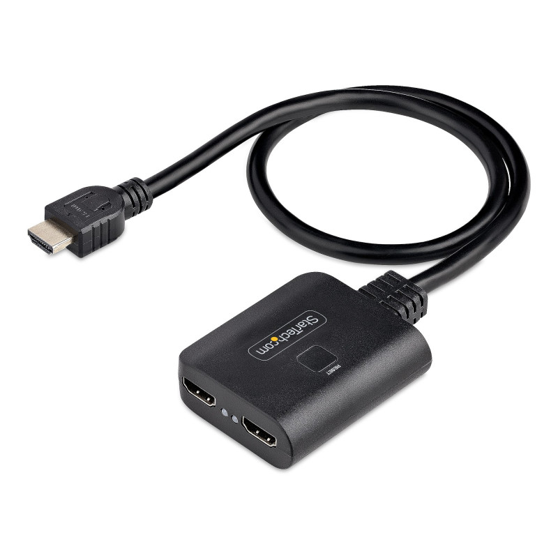 StarTech.com Répartiteur HDMI 2 Ports - Vidéo HDMI 2.0 4K 60Hz - Répartiteur HDMI 4K 1 Entrée 2 Sorties - Répartiteur 1x2 