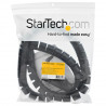StarTech.com Gaine spirale range-câble Noir - 1,5 m - Diamètre de 45 mm