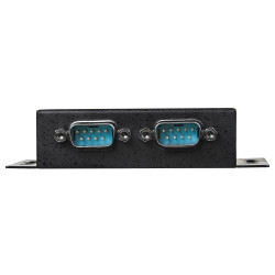 StarTech.com Hub adaptateur industriel USB vers série 2 ports à fixation murale avec clips de rail DIN