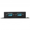 StarTech.com Hub adaptateur industriel USB vers série 2 ports à fixation murale avec clips de rail DIN