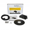 StarTech.com Hub adaptateur industriel USB vers série 2 ports à fixation murale avec clips de rail DIN