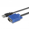 StarTech.com Adaptateur Crash Cart USB - Adaptateur Crash Cart KVM USB pour Ordinateur Portable - Crash Cart de Salle de Serveu