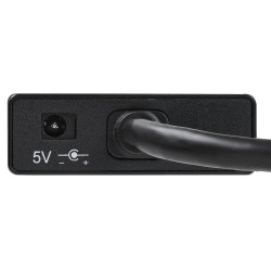StarTech.com Hub USB 3.0 (5Gbps) portable à 3 ports avec câble intégré plus Gigabit Ethernet - Aluminium