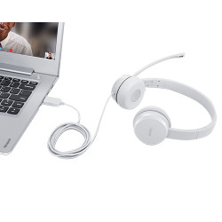 Lenovo GXD1E71385 écouteur/casque Avec fil Poignet Appels/Musique USB Type-A Gris