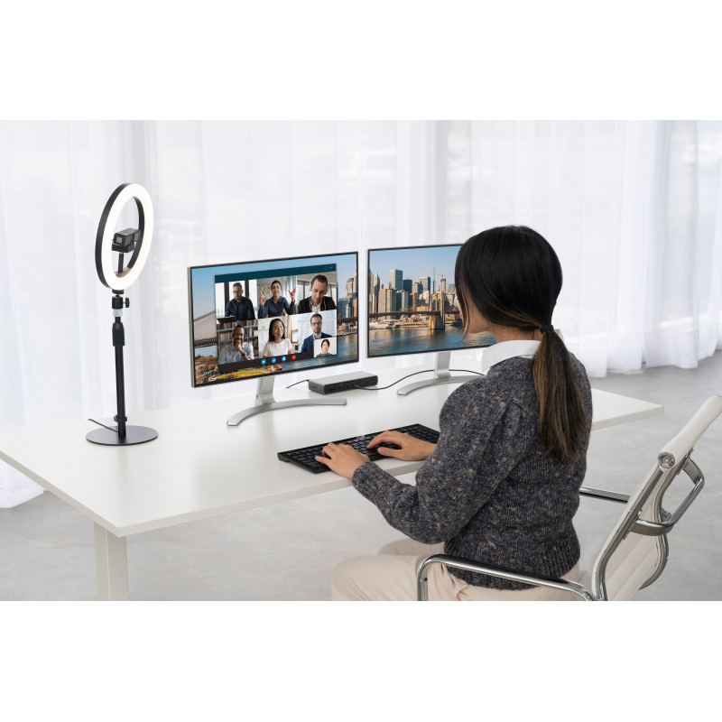 Kensington L1000 Ring Light bicolore avec fixation pour webcam