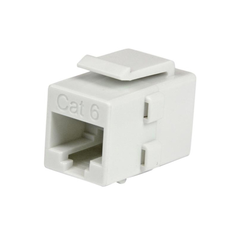 StarTech.com Coupleur RJ45 de type Keystone Jack Cat 6 F/F - Blanc