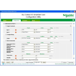 APC , Carte à contacts secs 6 relais de sortie configurables