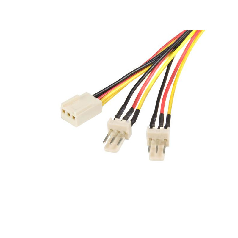 StarTech.com Câble d'alimentation en Y pour ventilateur Molex de 30 cm - Câble répartiteur 1x TX3 (F) vers 2x TX3 (M)