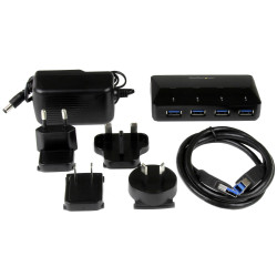 StarTech.com Hub USB 3.0 à 4 ports plus port dédié à la charge de 2,4 A - 5Gbps