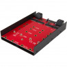 StarTech.com Adaptateur de montage pour 4 SSD M.2 NGFF dans baie SATA de 3,5"
