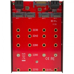 StarTech.com Adaptateur de montage pour 4 SSD M.2 NGFF dans baie SATA de 3,5"