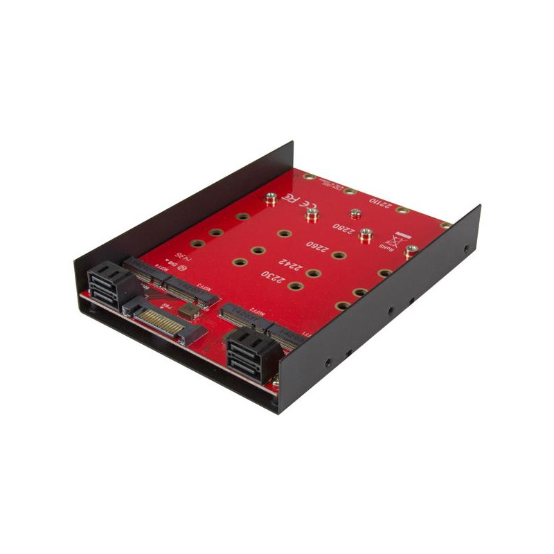 StarTech.com Adaptateur de montage pour 4 SSD M.2 NGFF dans baie SATA de 3,5"