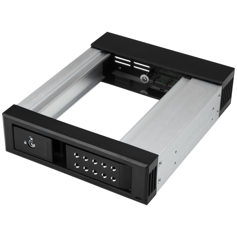 StarTech.com Rack disque dur 5,25" vers 3,5" avec échange à chaud - Backplane HDD / SSD SATA/SAS 3,5" - Sans tiroir - Alumini