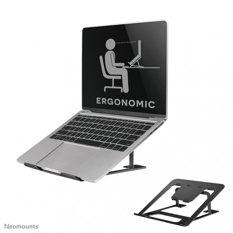Neomounts NSLS085BLACK Support pour ordinateur portable 10-17" - pliable - compact - universel