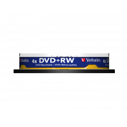 Verbatim DVD+RW Matt Silver 4,7 Go 10 pièce(s)