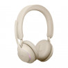 Jabra Evolve2 65 Casque Sans fil Arceau Bureau/Centre d'appels USB Type-A Bluetooth Beige