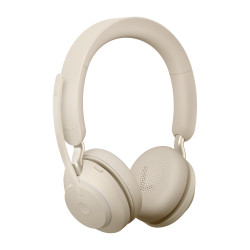 Jabra Evolve2 65 Casque Sans fil Arceau Bureau/Centre d'appels USB Type-A Bluetooth Beige