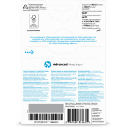 HP Papier brillant sans bordure Advanced (100 feuilles/10 x 15 cm)