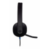 Logitech H540 USB Computer Headset Avec un son haute définition et des commandes sur l'oreillette
