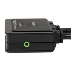 StarTech.com Switch Commutateur KVM 2 Ports USB, HDMI avec Audio et Câbles pour 2 PC sur 1 écran - Auto Alimenté