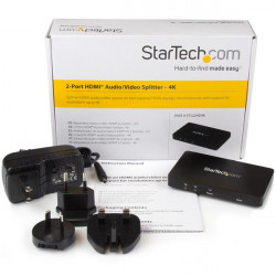StarTech.com Splitter vidéo HDMI 4K à 2 ports - Répartiteur HDMI 1 x 2 avec boîtier en aluminium
