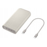 Samsung EB-P4520XUEGEU banque d'alimentation électrique 20000 mAh Beige
