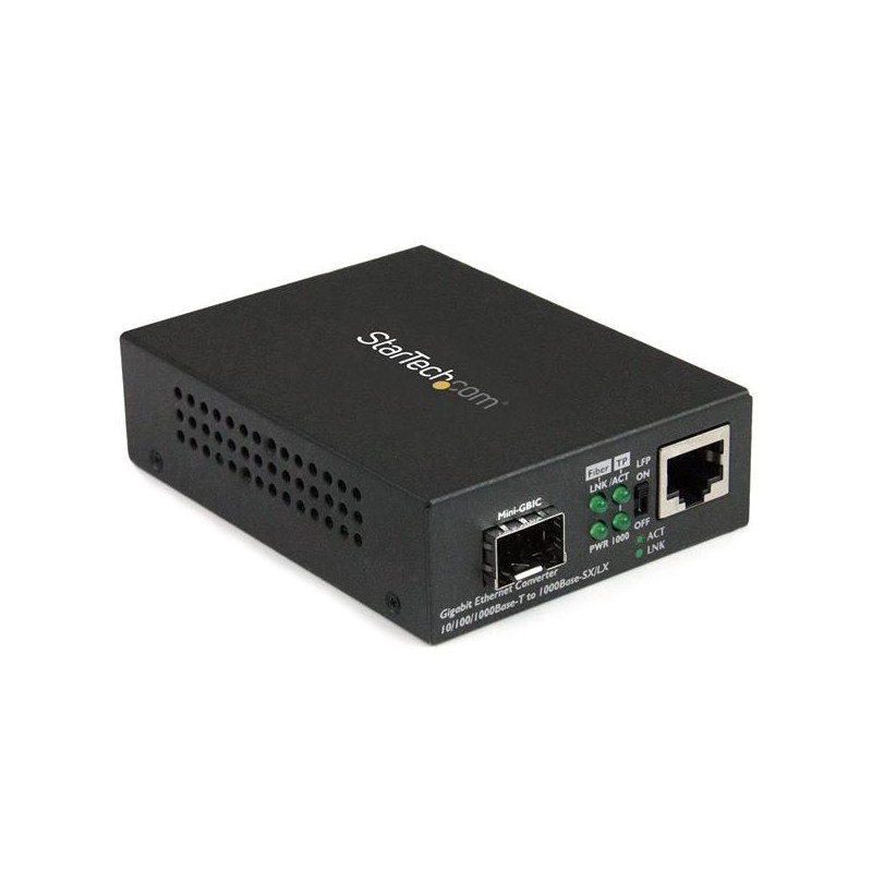 StarTech.com Convertisseur de média Gigabit Ethernet fibre optique avec slot SFP ouvert