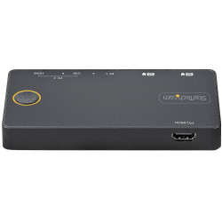 StarTech.com Switch KVM Hybride 2 Ports USB-A + HDMI & USB-C - Écran Unique HDMI 2.0 4K 60Hz - Commutateur KVM Compact HDMI De