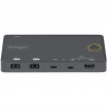 StarTech.com Switch KVM Hybride 2 Ports USB-A + HDMI & USB-C - Écran Unique HDMI 2.0 4K 60Hz - Commutateur KVM Compact HDMI De
