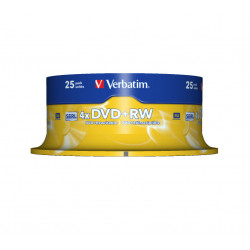 Verbatim DVD+RW Matt Silver 4,7 Go 25 pièce(s)
