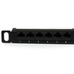 StarTech.com Tableau de connexion Cat5e 0,5U 24 ports - Tableau de connexion RJ45 Ethernet Cat5e 110 à montage en rack