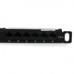 StarTech.com Tableau de connexion Cat5e 0,5U 24 ports - Tableau de connexion RJ45 Ethernet Cat5e 110 à montage en rack