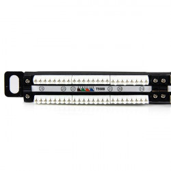 StarTech.com Tableau de connexion Cat5e 0,5U 24 ports - Tableau de connexion RJ45 Ethernet Cat5e 110 à montage en rack