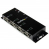 StarTech.com Hub adaptateur USB vers série DB9 RS232 4 ports – Montage sur rail DIN industriel et mural