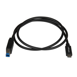 StarTech.com Câble USB-B vers USB-C de 1m, USB 10Gbps, Cordon de Données, USB 3.2 Gen 2, Câble de Transfert de Données USB-