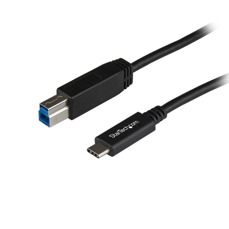 StarTech.com Câble USB-B vers USB-C de 1m, USB 10Gbps, Cordon de Données, USB 3.2 Gen 2, Câble de Transfert de Données USB-