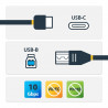 StarTech.com Câble USB-B vers USB-C de 1m, USB 10Gbps, Cordon de Données, USB 3.2 Gen 2, Câble de Transfert de Données USB-
