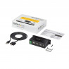 StarTech.com Robuste concentrateur industriel USB 7 ports, montable