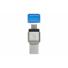 Kingston Technology MobileLite Duo 3C lecteur de carte mémoire USB 3.2 Gen 1 (3.1 Gen 1) Type-A/Type-C Bleu, Argent