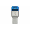 Kingston Technology MobileLite Duo 3C lecteur de carte mémoire USB 3.2 Gen 1 (3.1 Gen 1) Type-A/Type-C Bleu, Argent