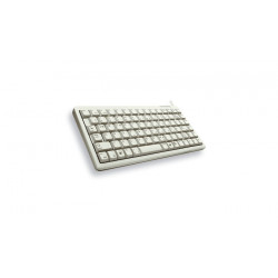 CHERRY G84-4100 COMPACT KEYBOARD Clavier filaire miniature, USB/PS2, gris clair, AZERTY - FR