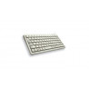 CHERRY G84-4100 COMPACT KEYBOARD Clavier filaire miniature, USB/PS2, gris clair, AZERTY - FR