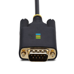 StarTech.com 2P6FFC-USB-SERIAL changeur de genre de câble USB-A 2 x DB-9 RS-232 Noir, Gris